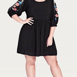 City Chic Embroidered Dress